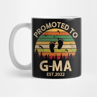 Promoted To G-ma Est 2022 Pregnancy Announcement Vintage Mug